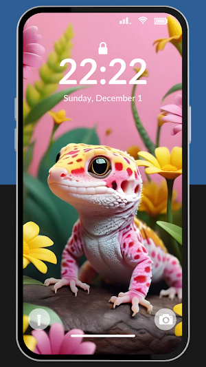Cute Gecko Wallpaper 4K Screenshot 2