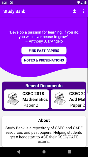 CXC Study Bank: CSEC and CAPE past papers Screenshot 0