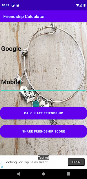 FriendShip Calculator Screenshot 1