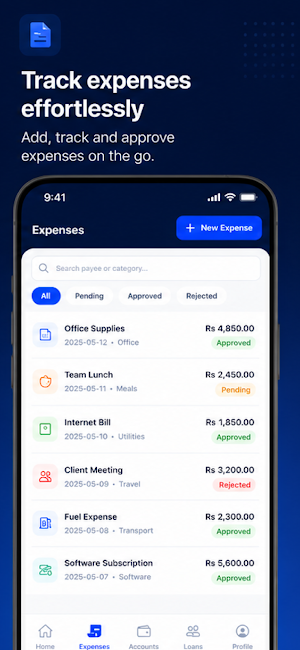 Asaan Hisaab - Expense Tracker Screenshot 3
