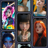 AI Gen Girls  Wallpaper 4K