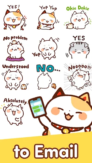 Emoji Stickers Lucky Cat Screenshot 3