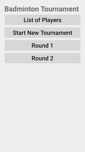 Badminton Tournament Manager Screenshot 0