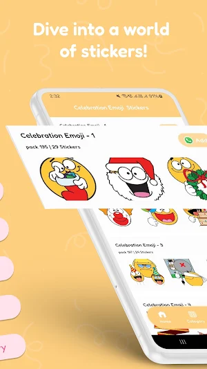Celebration Emoji  Stickers Screenshot 1
