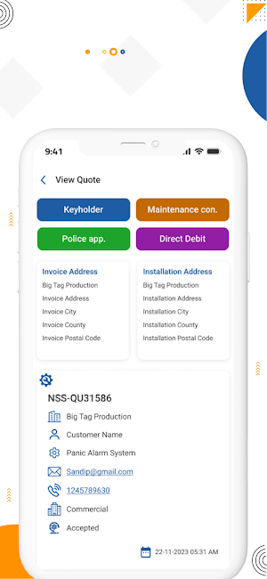 NSSG Customer App Screenshot 2