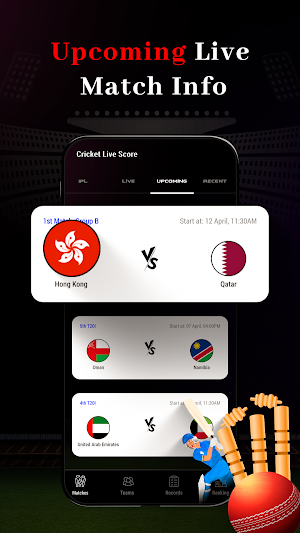 CricScore Live IPL Score Screenshot 1