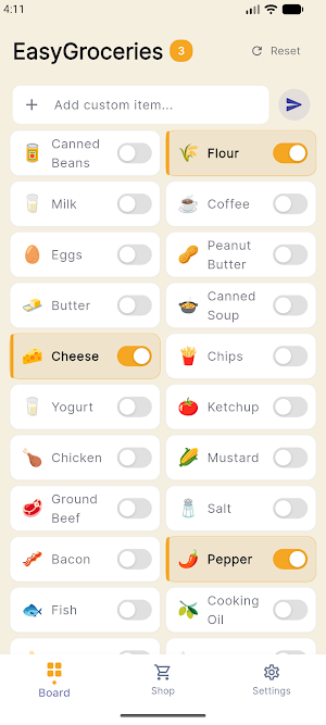 EasyGroceries Screenshot 2