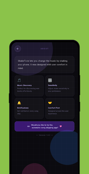 Shake skip music – Next Track Screenshot 1