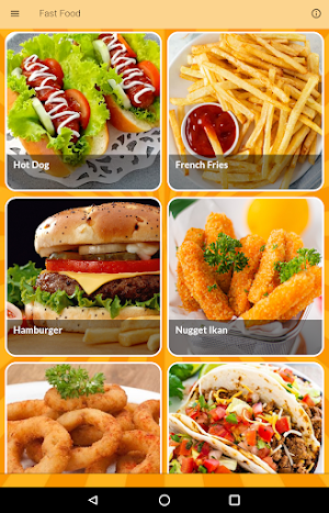 Resep Fast Food Screenshot 1