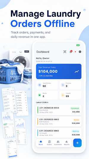 POS Laundry Cashier Offline Screenshot 1