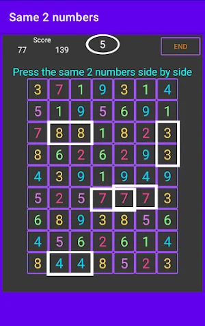Press same 2 numbers Screenshot 2