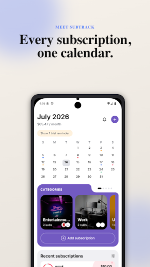 SubTrack: Subscription Tracker Screenshot 0