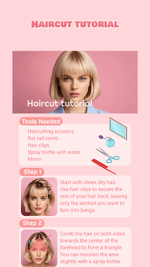 Short Hairstyle Helper Screenshot 3