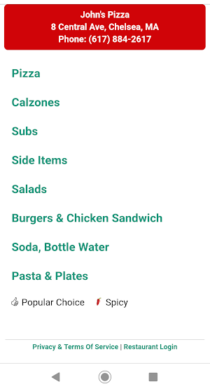 John's Pizza Screenshot 1