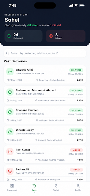 Instantfoods Partner Screenshot 1