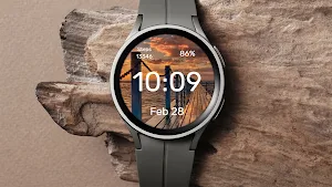 Sunset Pier Wear OS Screenshot 2