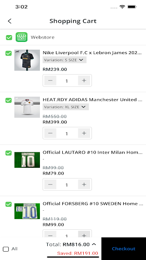 My-Soccer Online Store Screenshot 3