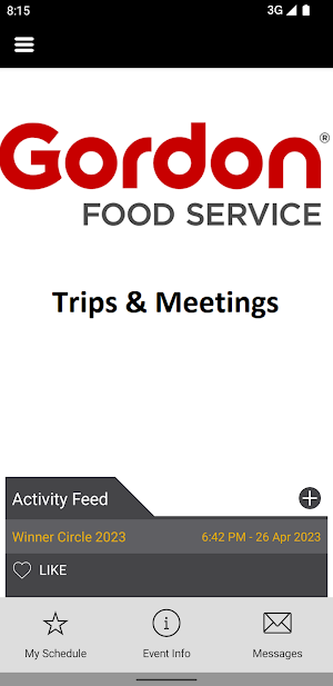 GFS Trips & Meetings Screenshot 1