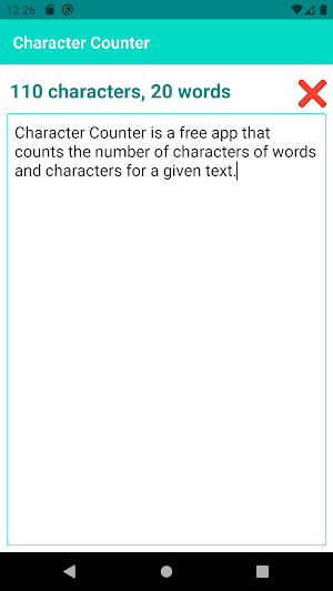 Character Counter - Count Characters & Words Screenshot 1
