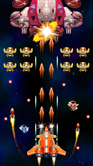 Strike Galaxy Attack: Alien Space Chicken Shooter Screenshot 1