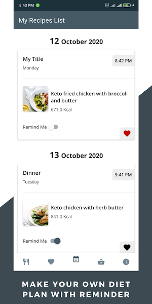 Keto Diet Recipes: Ketogenic Diet Recipe App Free Screenshot 1