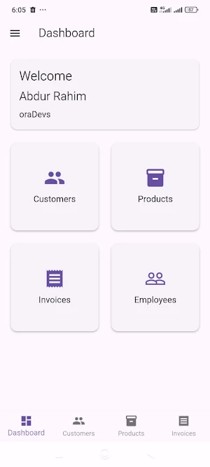 Sales Invoice & Stock Manager Screenshot 1