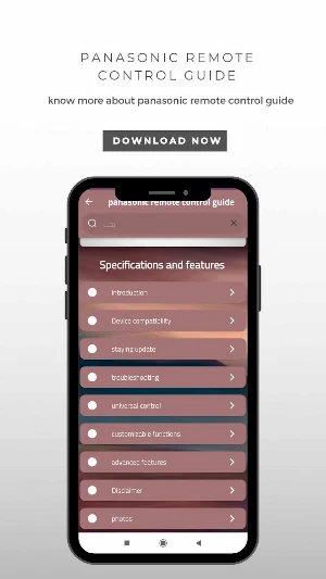 panasonic remote control guide Screenshot 2