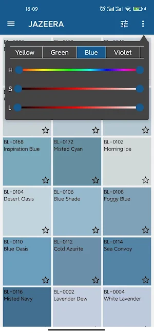 Jazeera Paint Colors Screenshot 2
