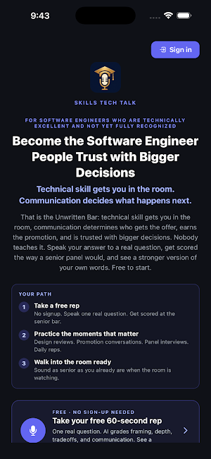 Skills Tech Talk Screenshot 0