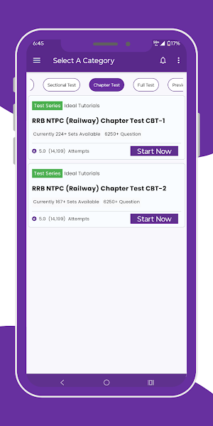 Rrb Ntpc Exam Mock Test Hindi Screenshot 3