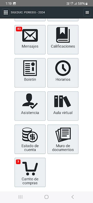 Sigeduc App Screenshot 1