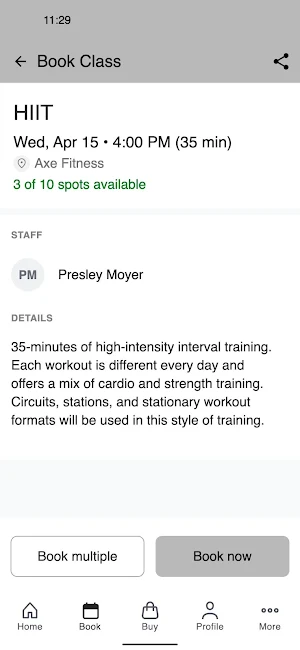 Axe Fitness – BC Screenshot 2