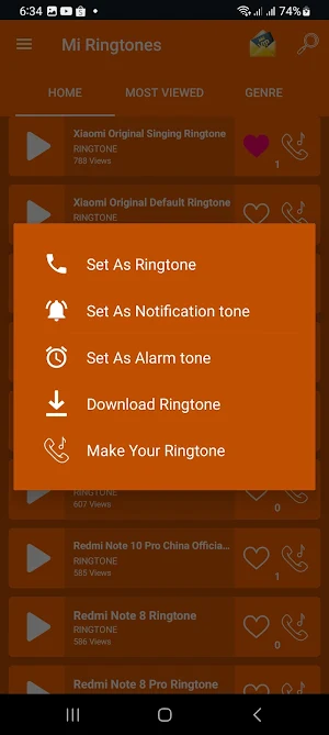 All XIAOMI Ringtones Screenshot 1