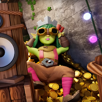 Goblin Queen wallpaper Green