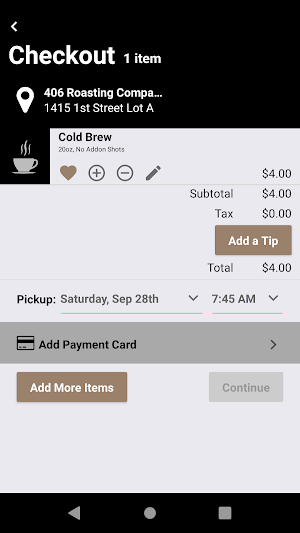 406 Roasting Company Screenshot 3