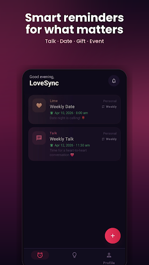 LoveSync - Couples Reminders Screenshot 0