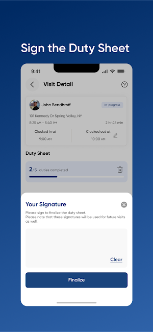 HCM Caregiver App Screenshot 3