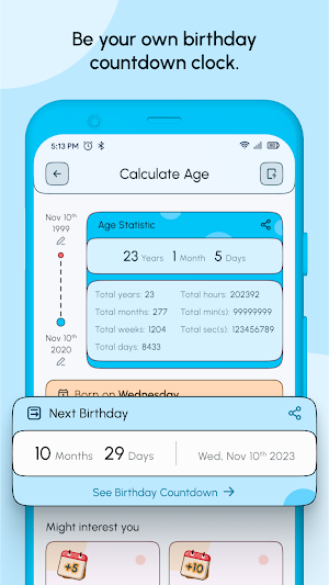 Age calculator: Date counter Screenshot 2
