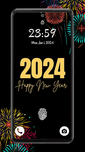 happy new year wallpaper 2024 Screenshot 0