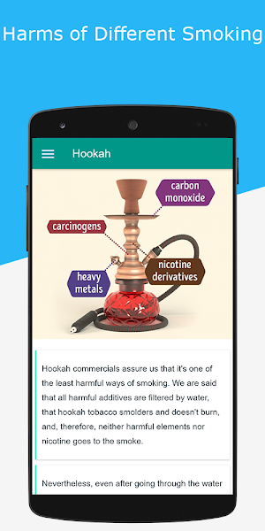 Harms of Different Smoking Screenshot 0