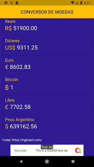 Conver$or de Moeda$ Screenshot 2