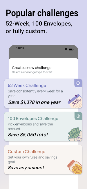 Savings Challenge: Savvy Goals Screenshot 2