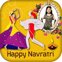 Navratri GIF Photo Frame : Navratri Photo Editor
