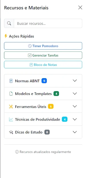Planejador de TCC Screenshot 2