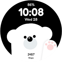 Polar Bear Animated Watch Face