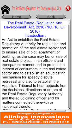 RERA Act 2016 Screenshot 3