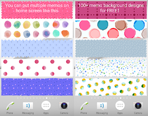 Sticky Memo Notepad *Dots* 3 Free Screenshot 3