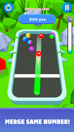 2048 Marble Mania Merge Balls Screenshot 3
