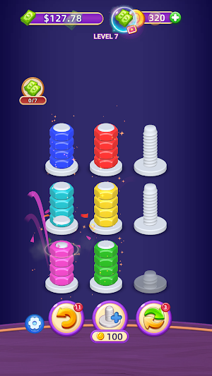 Nut Star: Color Sort Puzzle Screenshot 2