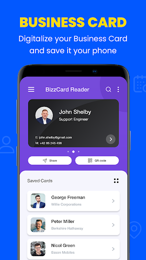 Business Card scanner- BizScan Screenshot 2